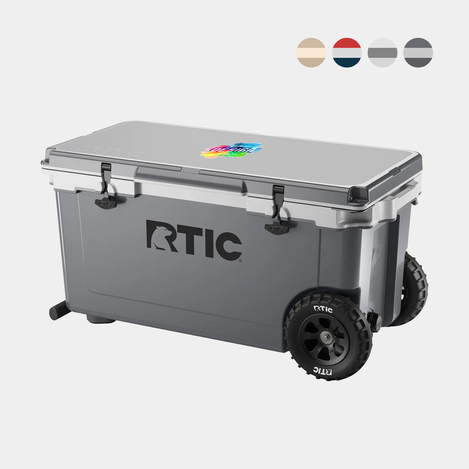 72 QT RTIC® Insulated Ultra-Light Wheeled Cooler Ice Chest (36.75" x 18.75") 4