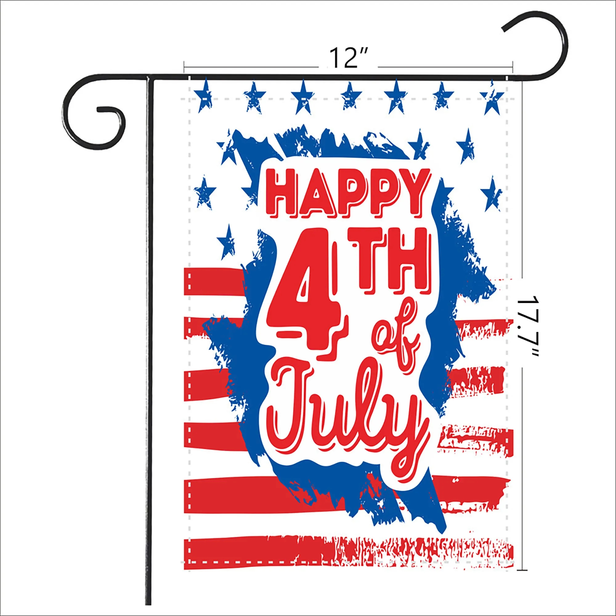 12" x 18" Full Color Double Sided Park Flag MOQ 2PCS 4