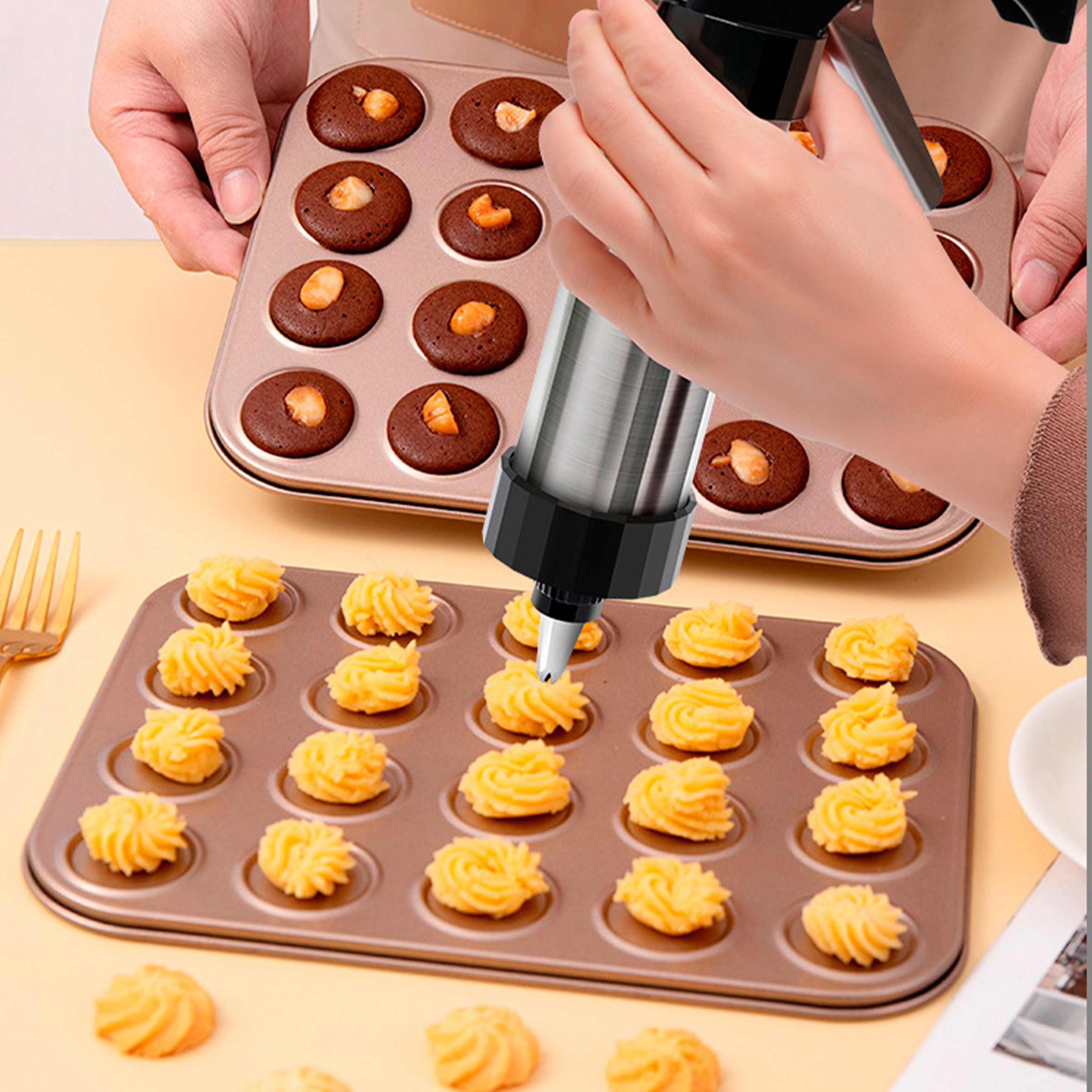 Stainless Steel Cookie Butter Piping Baking Tool 5