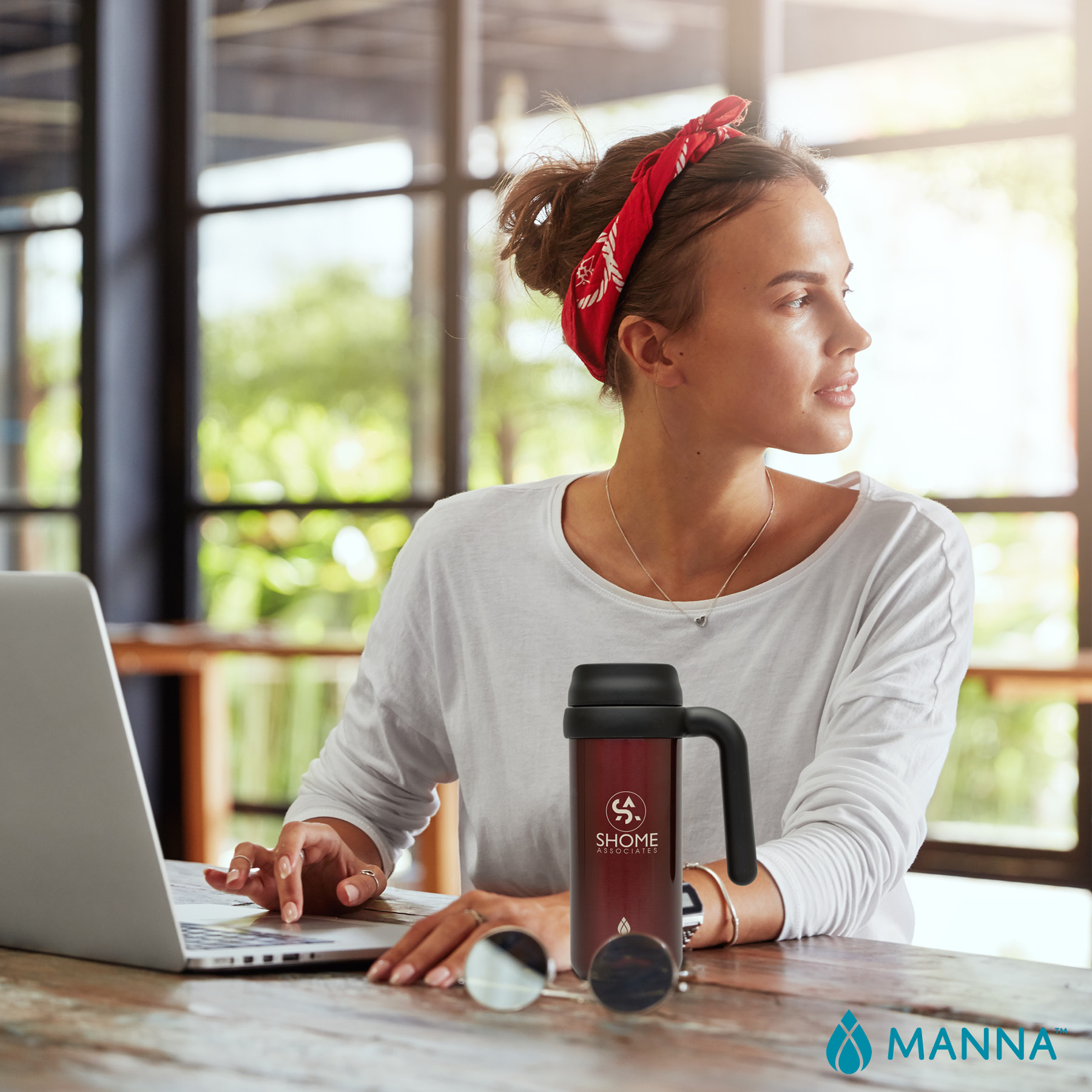 Manna™ 16 oz. Mocha Stainless Steel Mug 2
