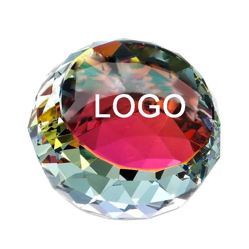 CRYSTAL GEM MEMENTO PRISM PAPERWEIGHT 3