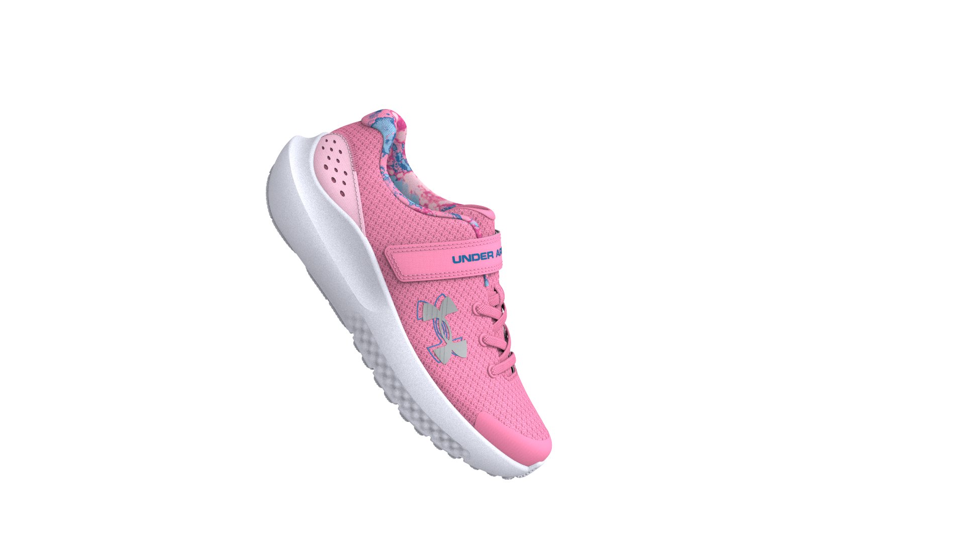 UA Surge 4 Printed Girls' Pre-School Running Shoes 2