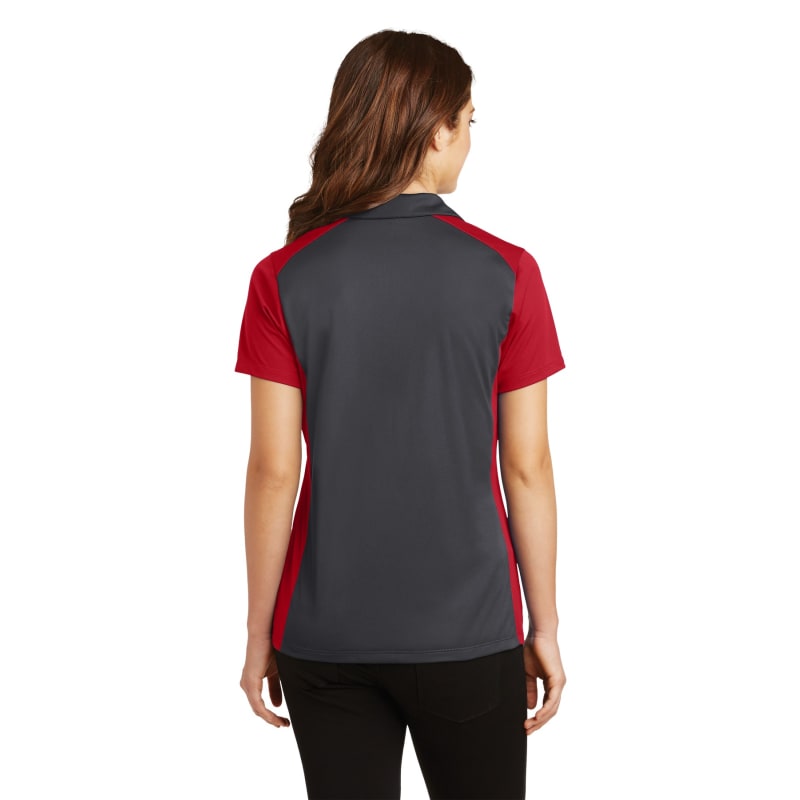 Sport-Tek Women's Colorblock Micropique Sport-Wick Polo. 6