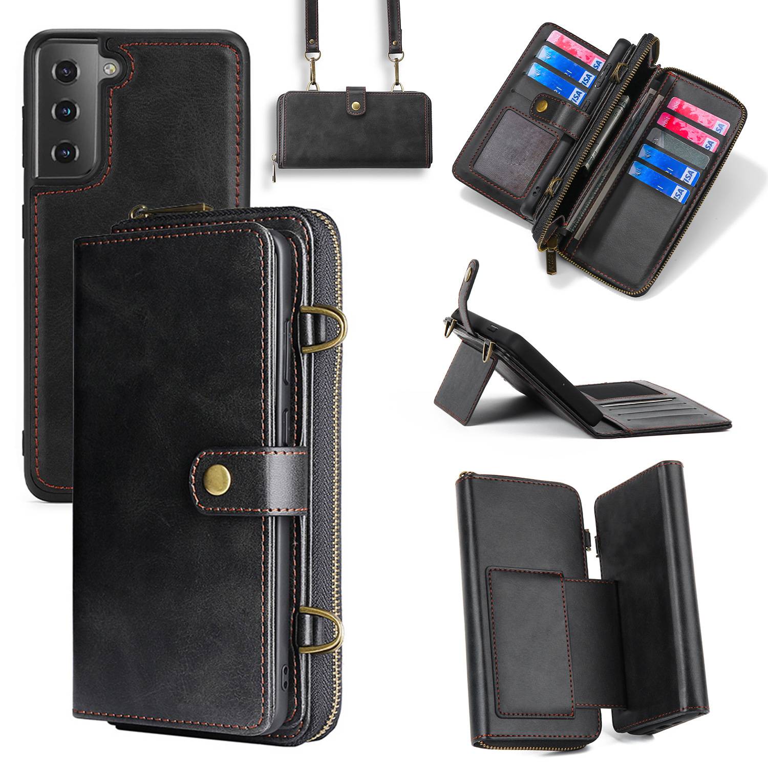 Faux Leather Multifunctional Phone Bag 7