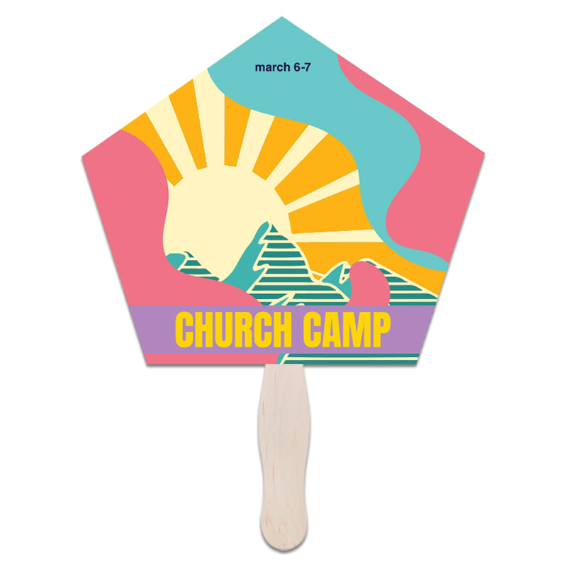Pentagon Hand Fans 8