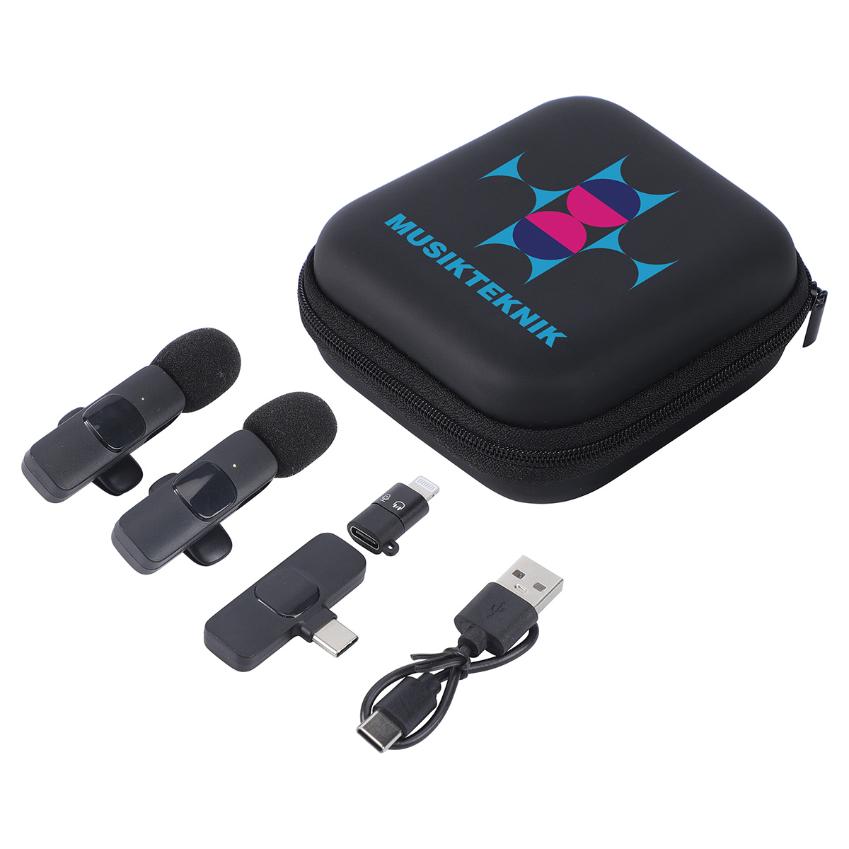 Center Stage Portable Wireless Lavalier Microphone - Set of 2 5