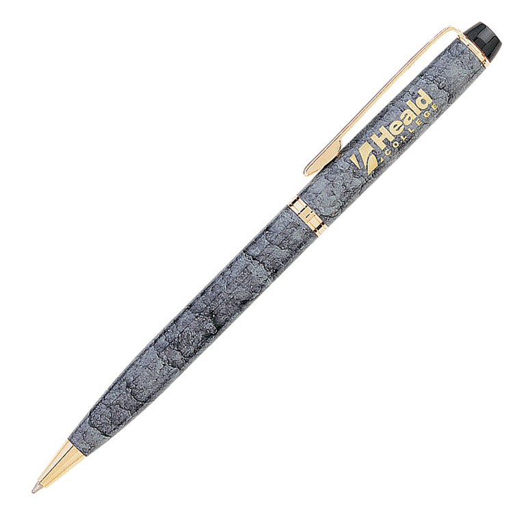 Marble Colored Brass Twist Pen 7