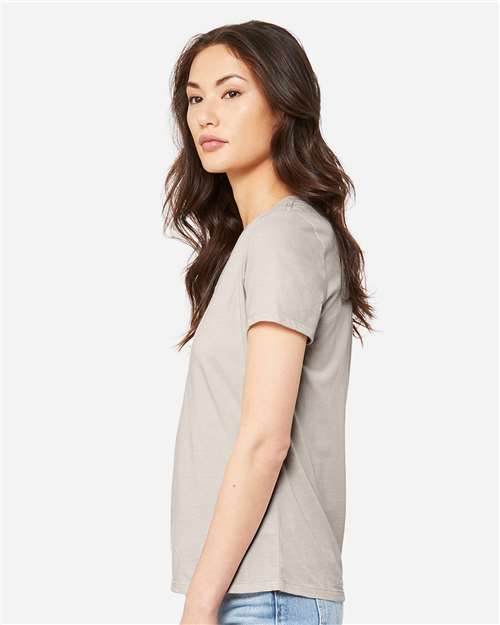 Women's Relaxed Heather CVC V-Neck Tee - 6405CVC 30