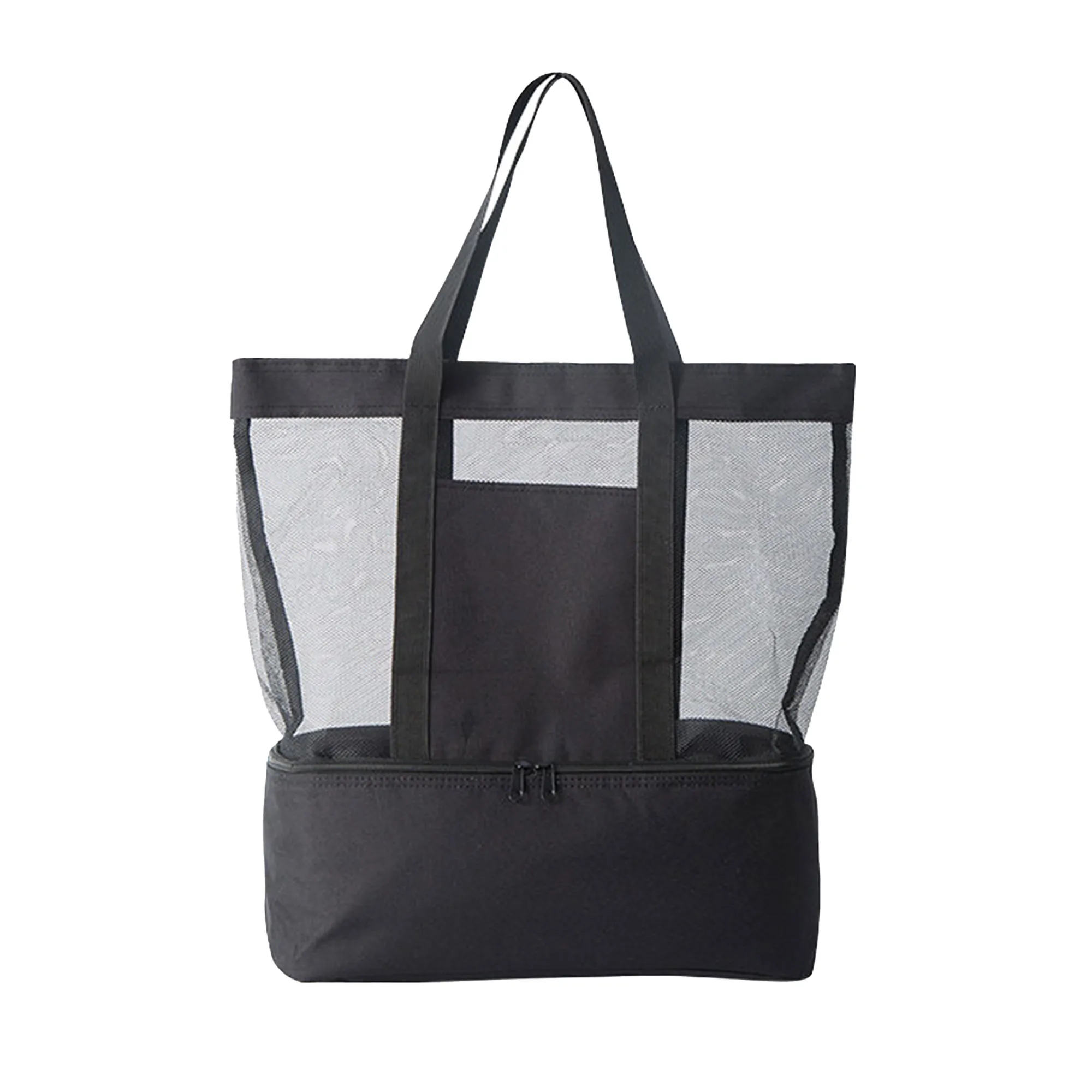 MOQ 10 Double-Layer Mesh Canvas Bag Wet/Dry Separation 3