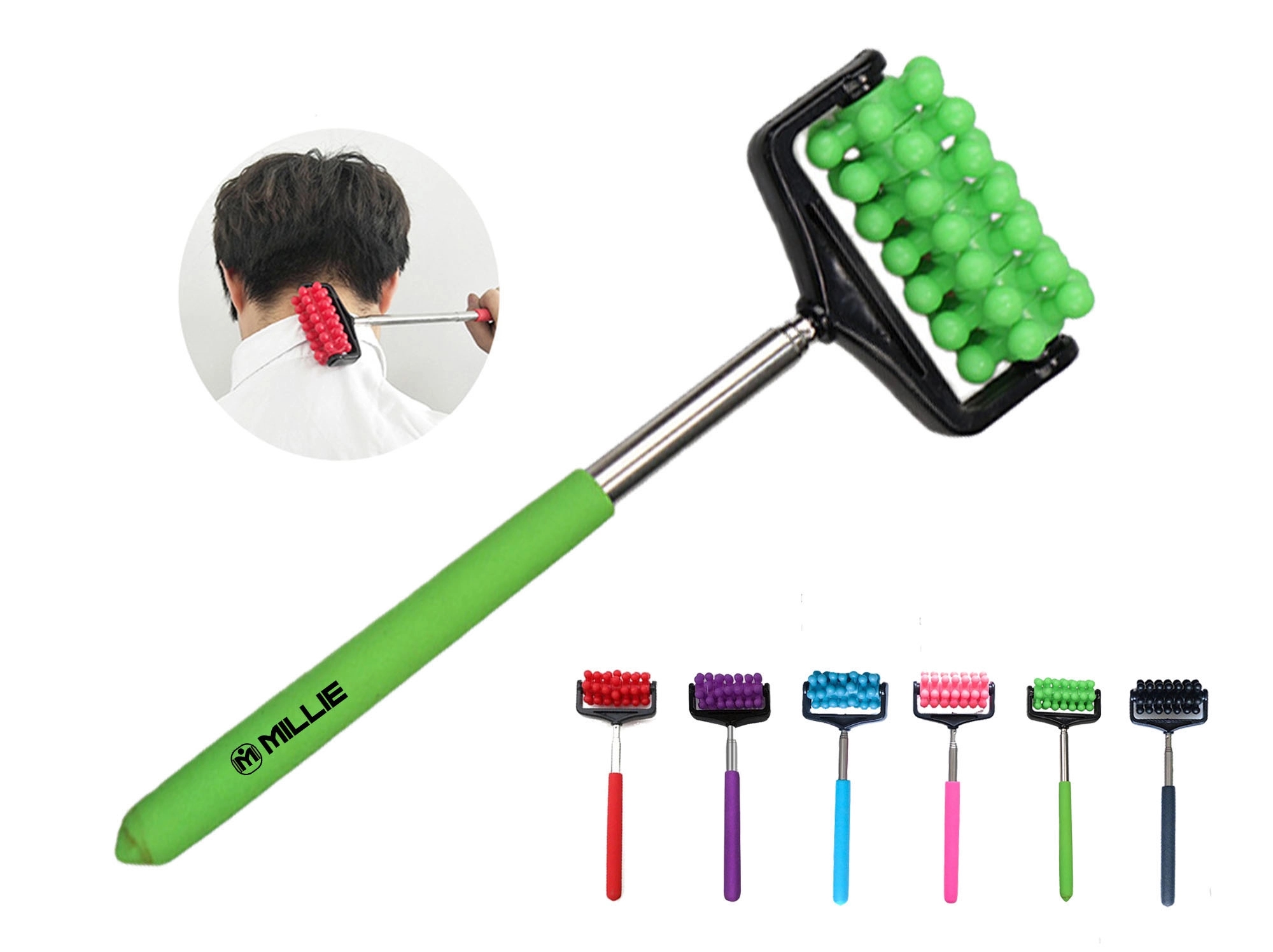 Stainless Steel Telescopic Roller Massager 4
