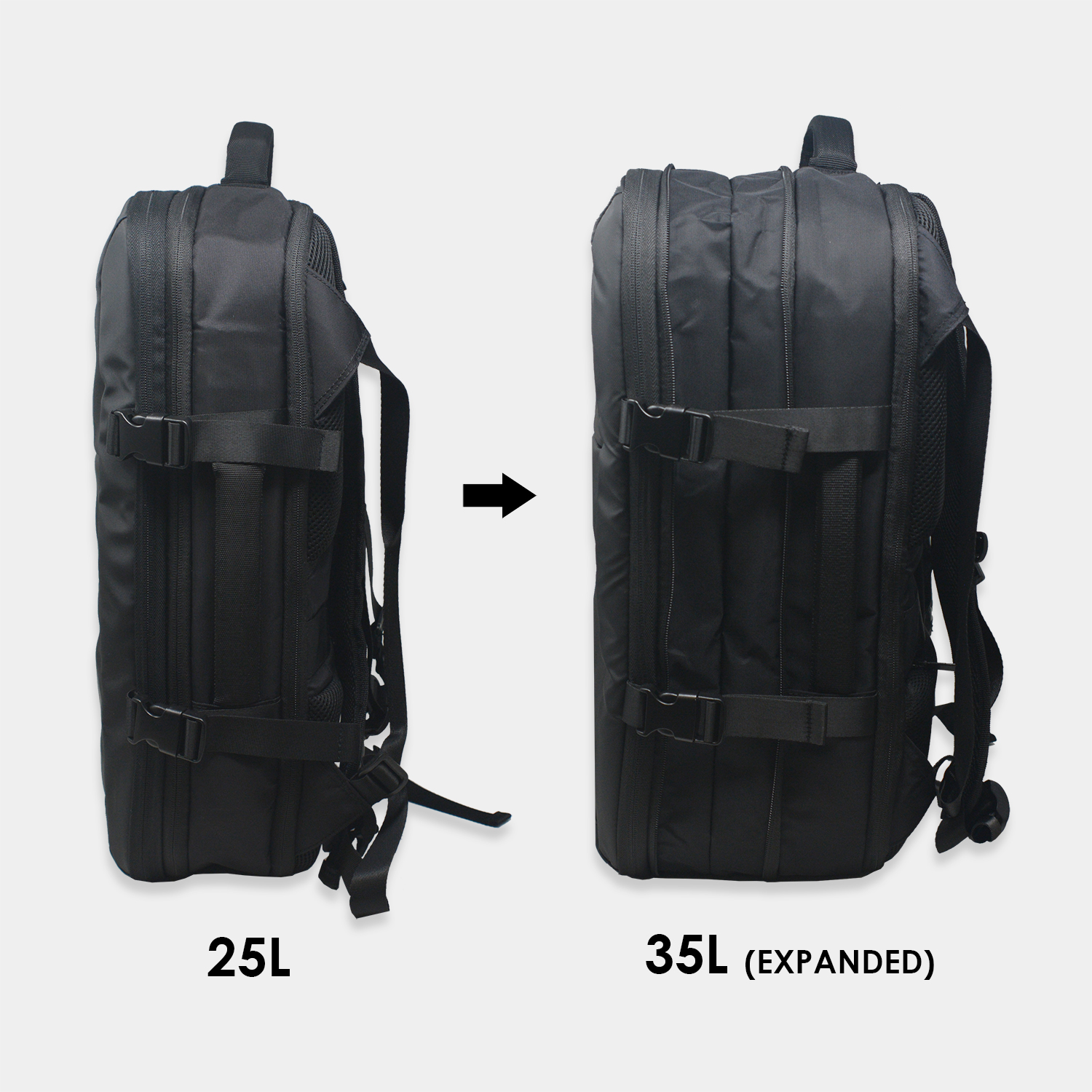 Mammoth 2 0 Expandable 35L Travel Laptop Backpack