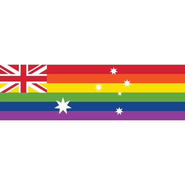 Australia Pride Window Decals 3" x 10" 2