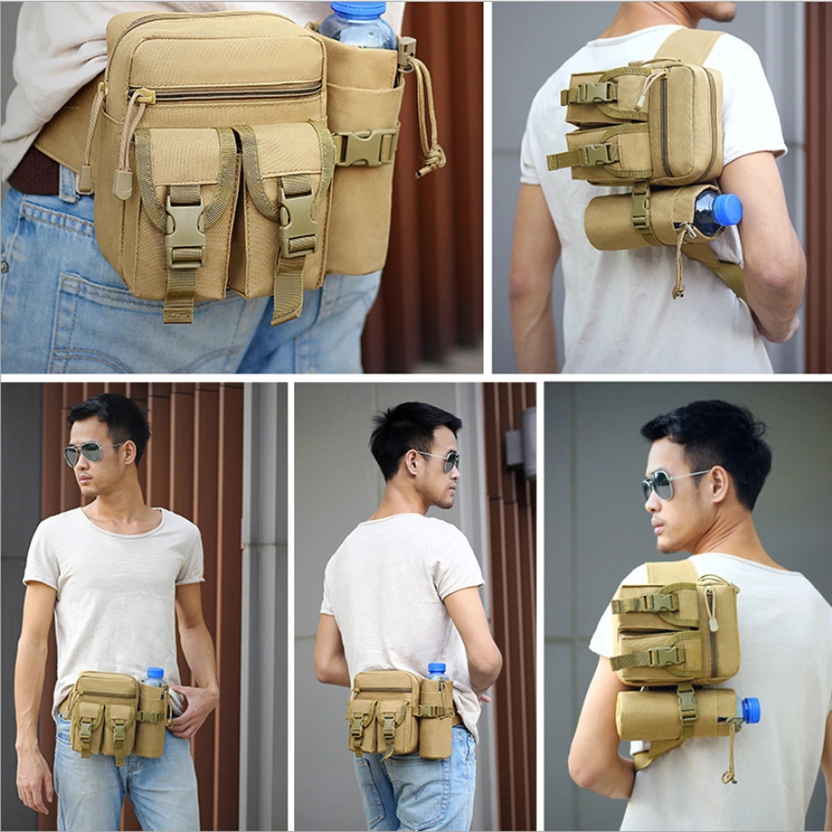 Tactical Waist Bag With Water Bottle Holder 4