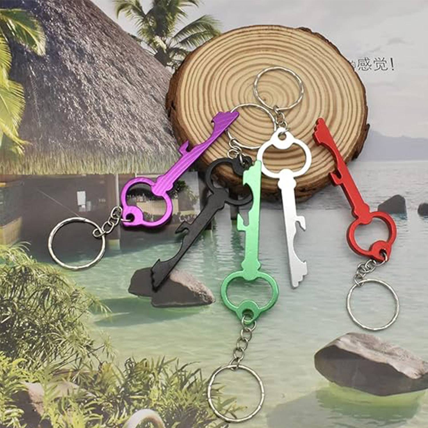 Key Ring Bottle Opener Keyfob Keychains For Decoration 5