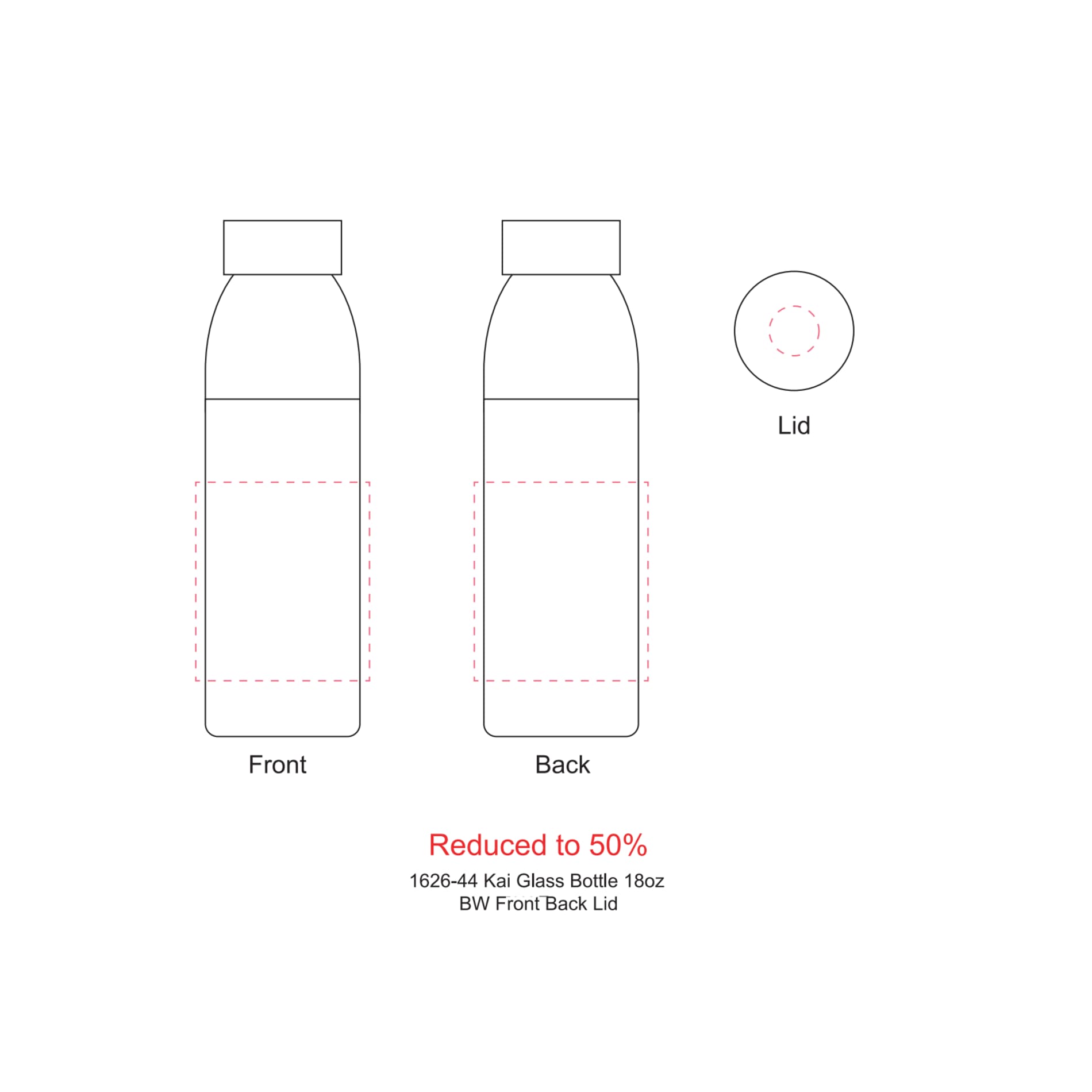 Kai Glass Bottle 18oz 3
