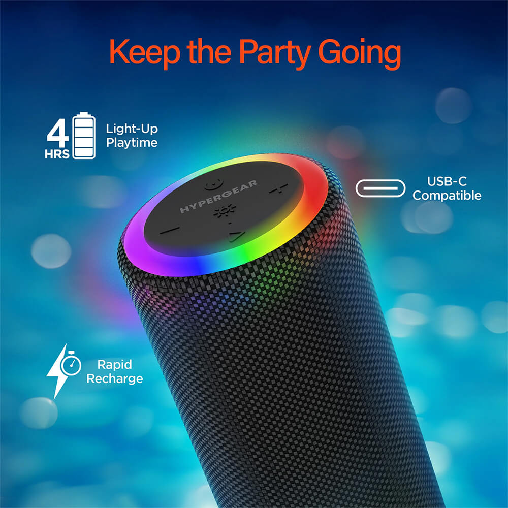 Halo XL Waterproof LED Wireless Speaker
