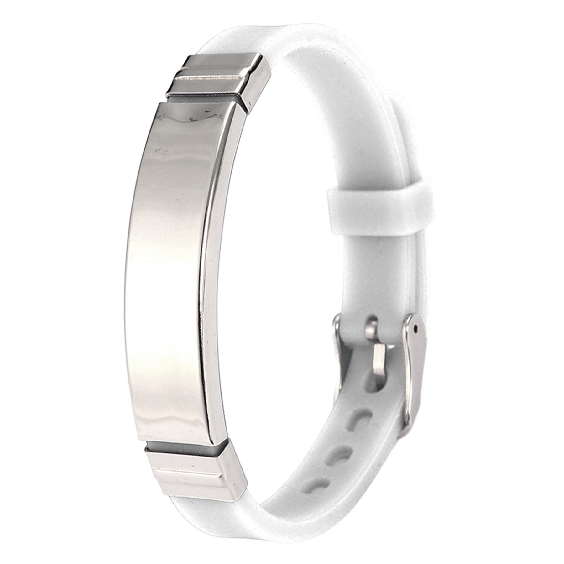 Customizable Engraving Stainless Steel Silicone Bracelets 2