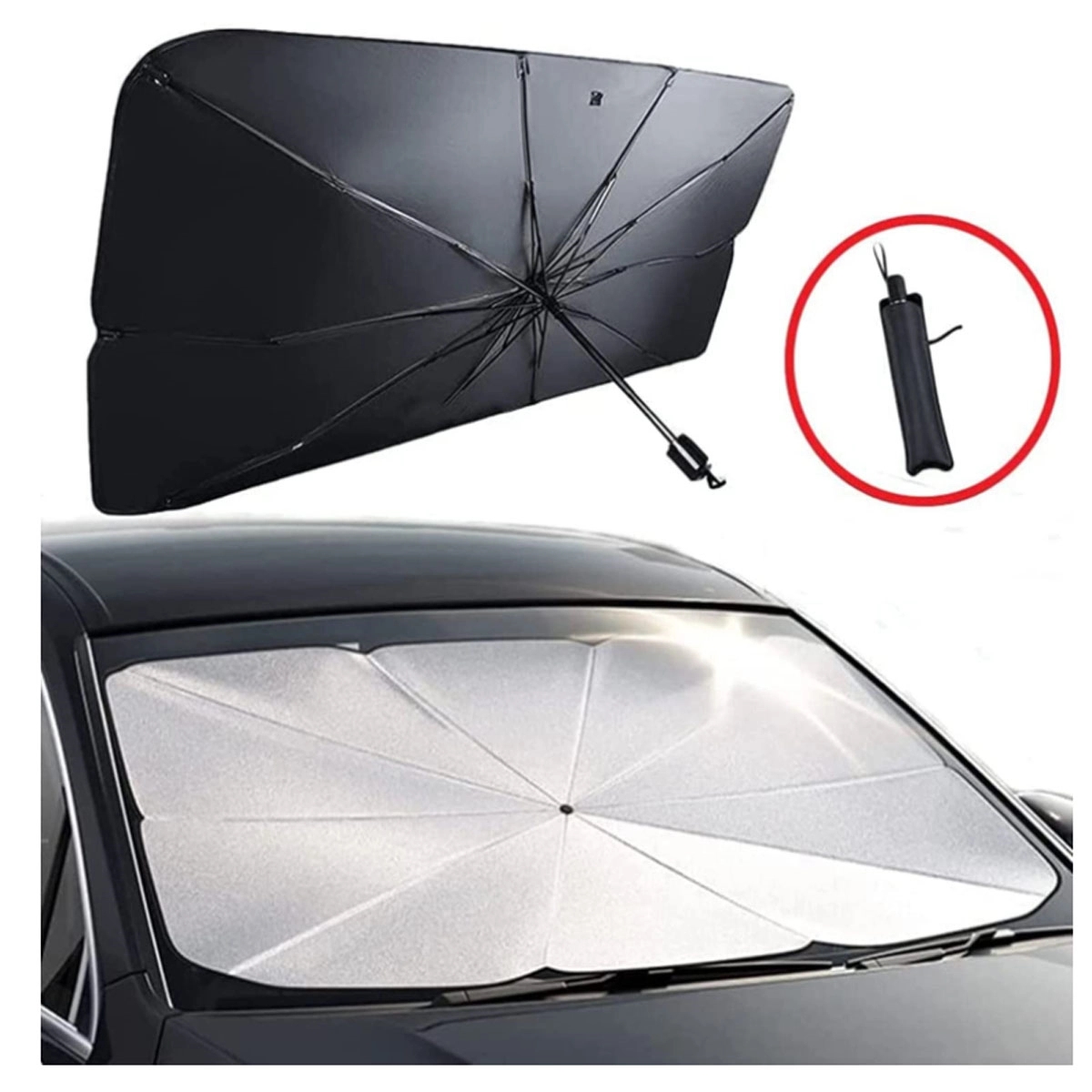 Truck Windshield Sun Shade Umbrella 5