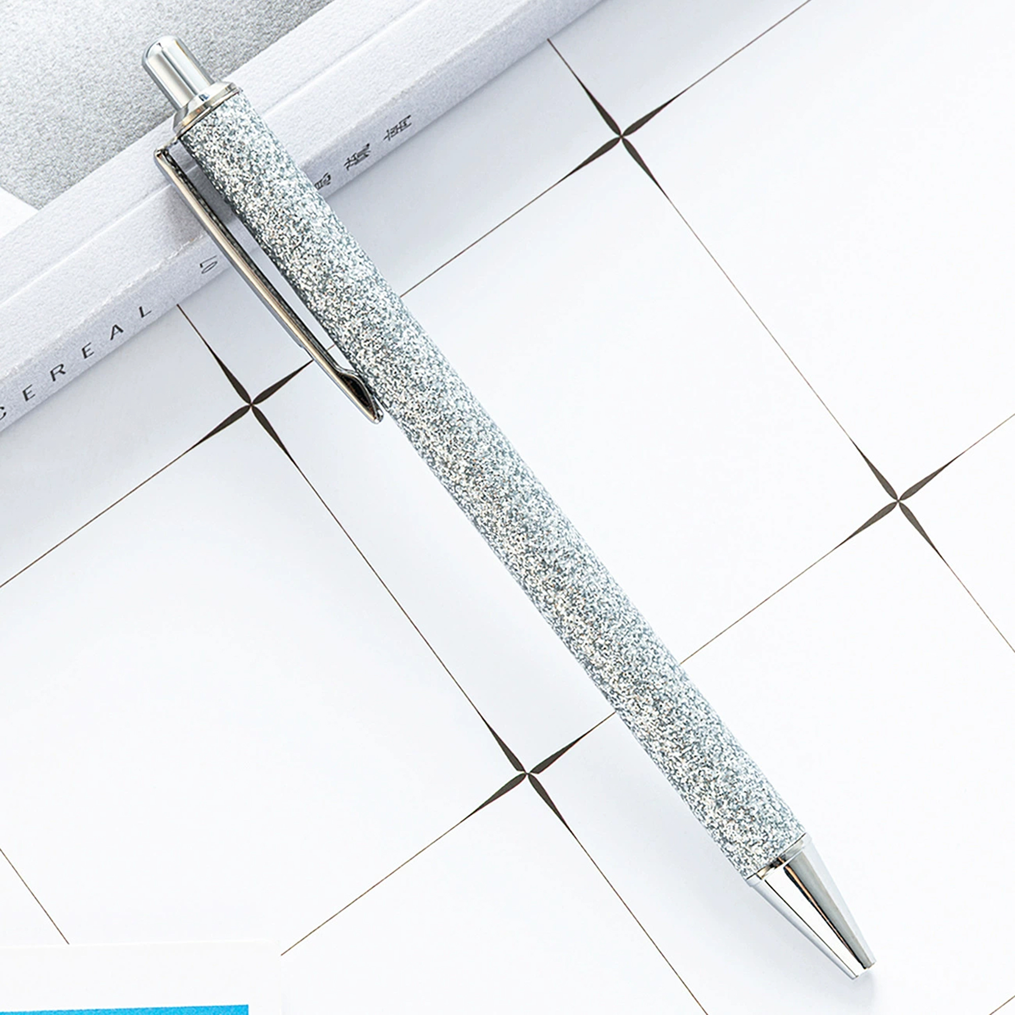 Cute Metal Ballpoint Pen Beautiful Love Glitter Powder Wrap 3