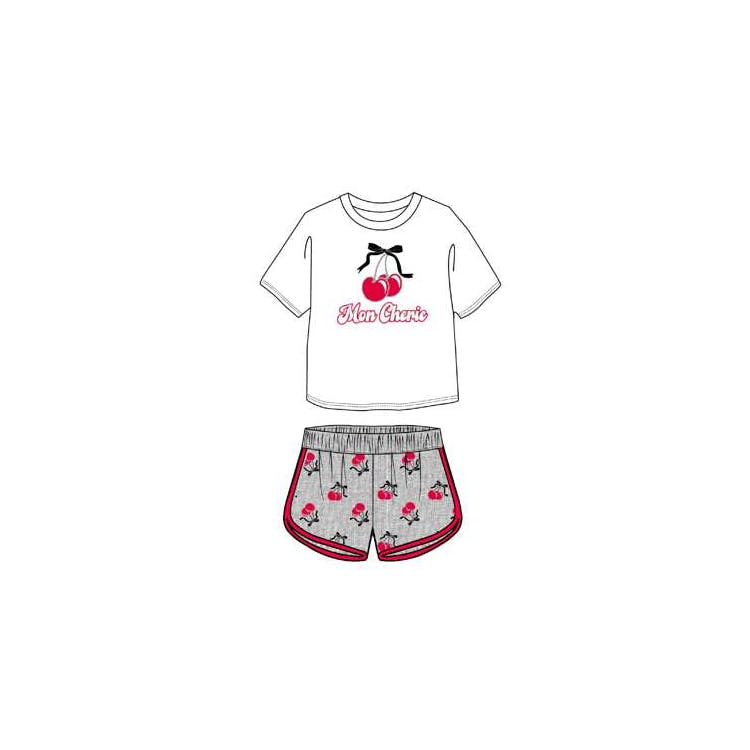 Girls 2pc Dolphin Short Sets - Size 7-16