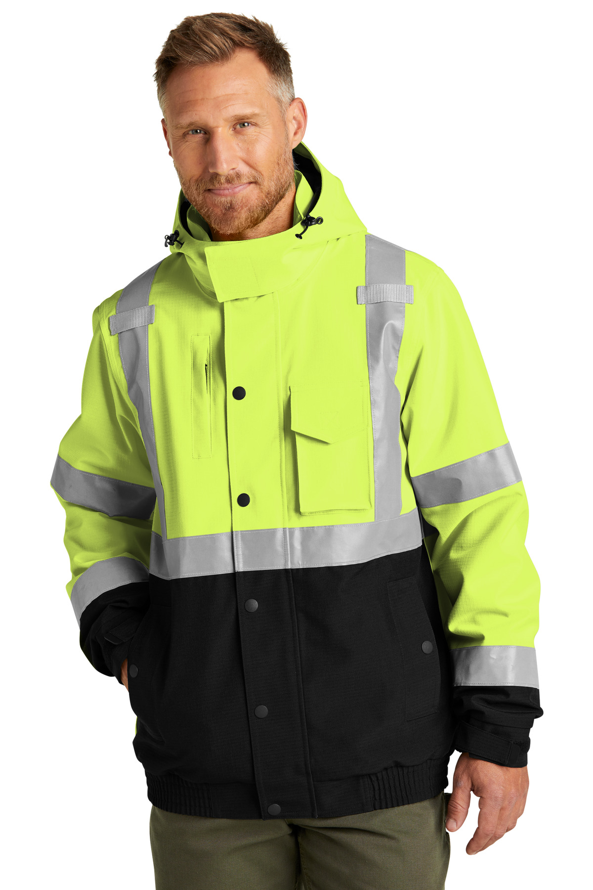 CornerStone ANSI 107 Class 3 Waterproof Insulated Ripstop Bomber Jacket CSJ501 8