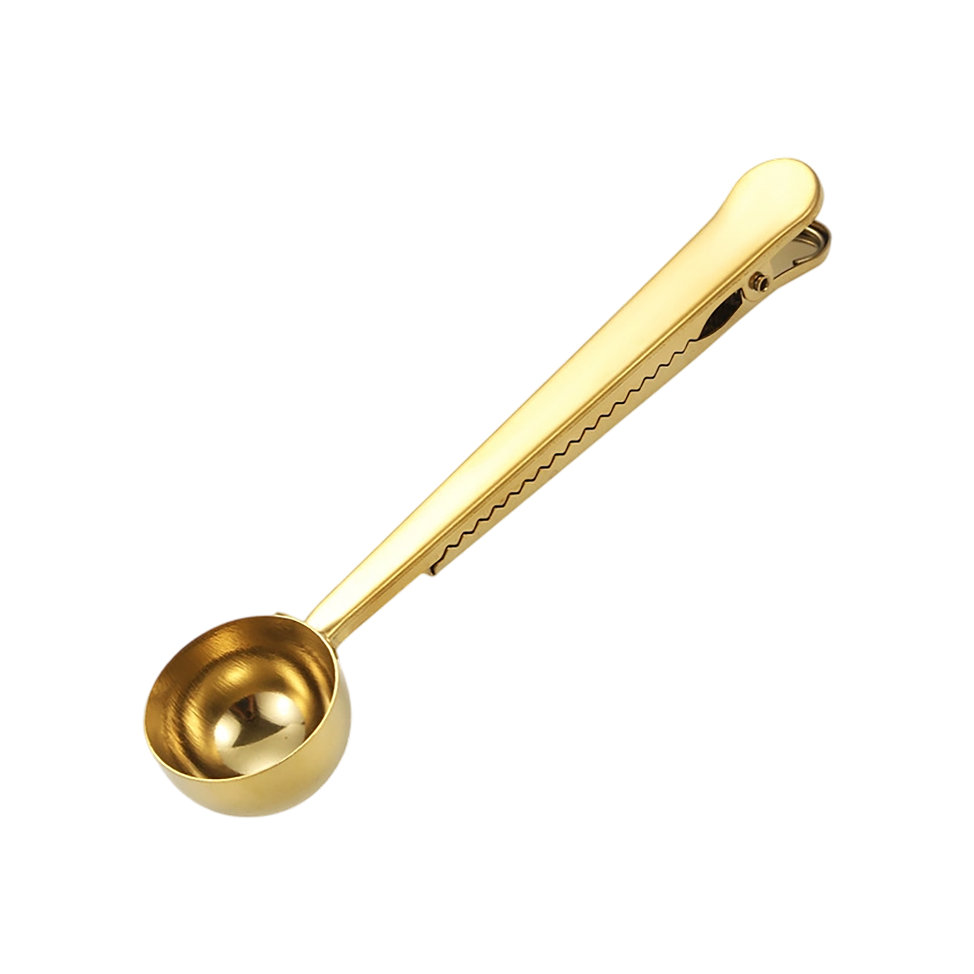 Stainless Steel Measuring Coffee Scoop With Food Bag Sealing Clip 5