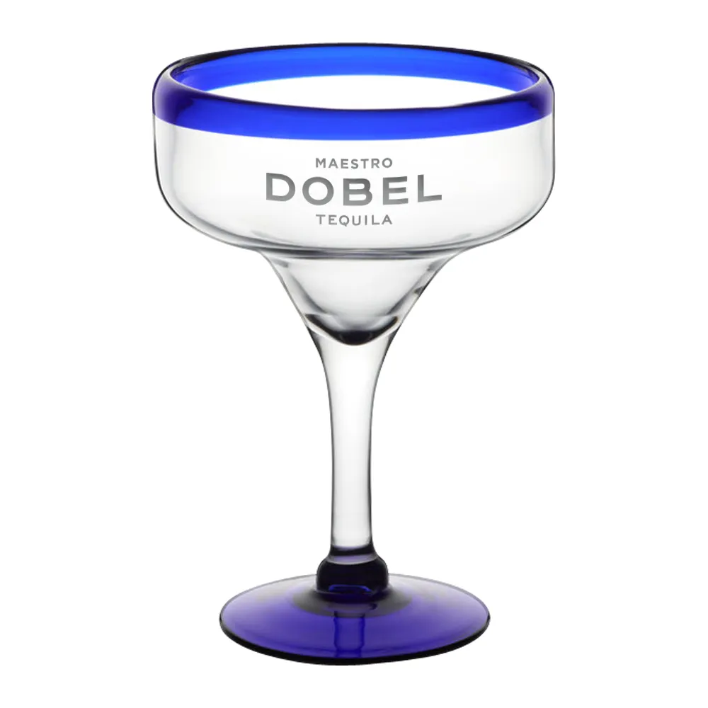 Handblown Mexican Margarita Glass 4