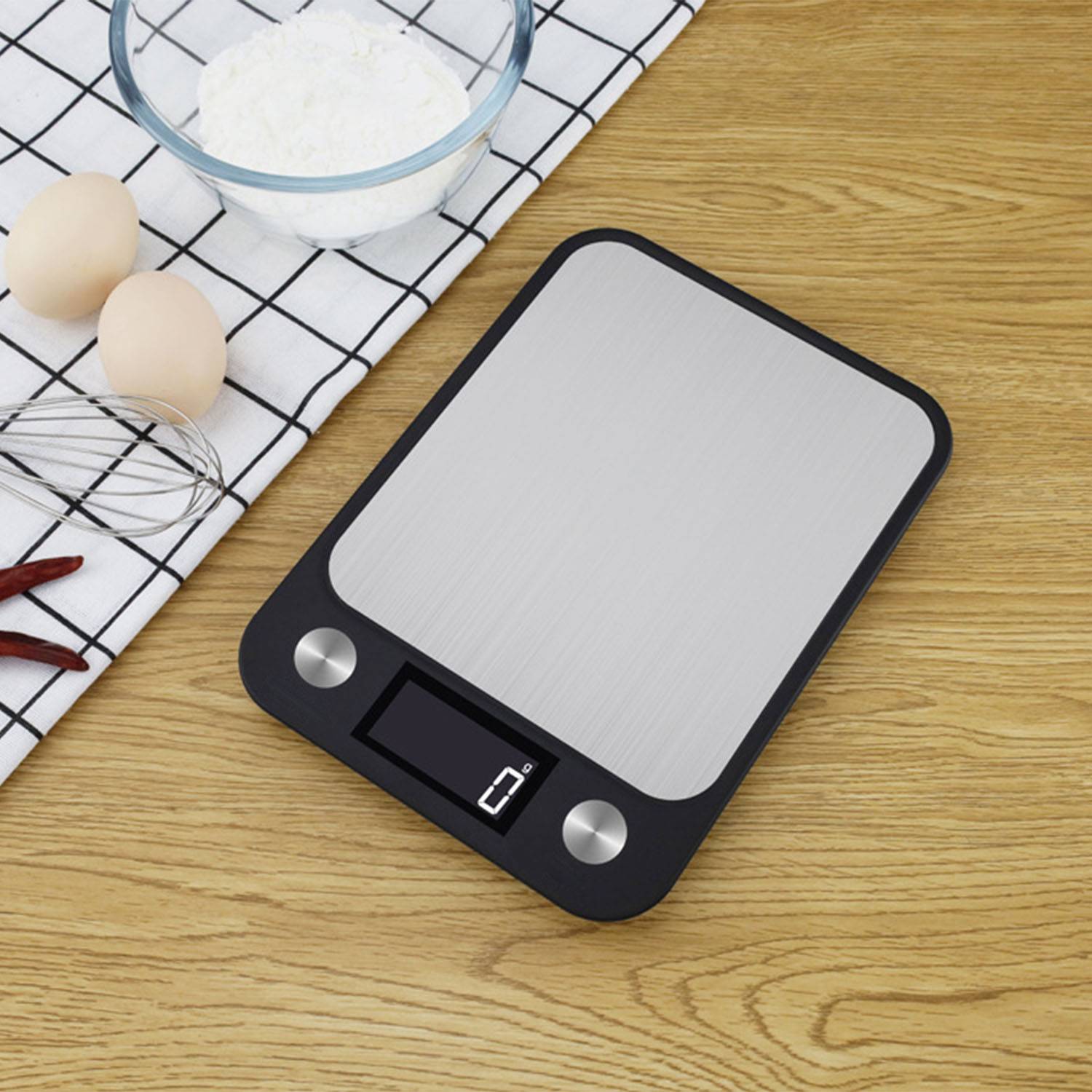 Stainless steel high-precision household electronic scale 8