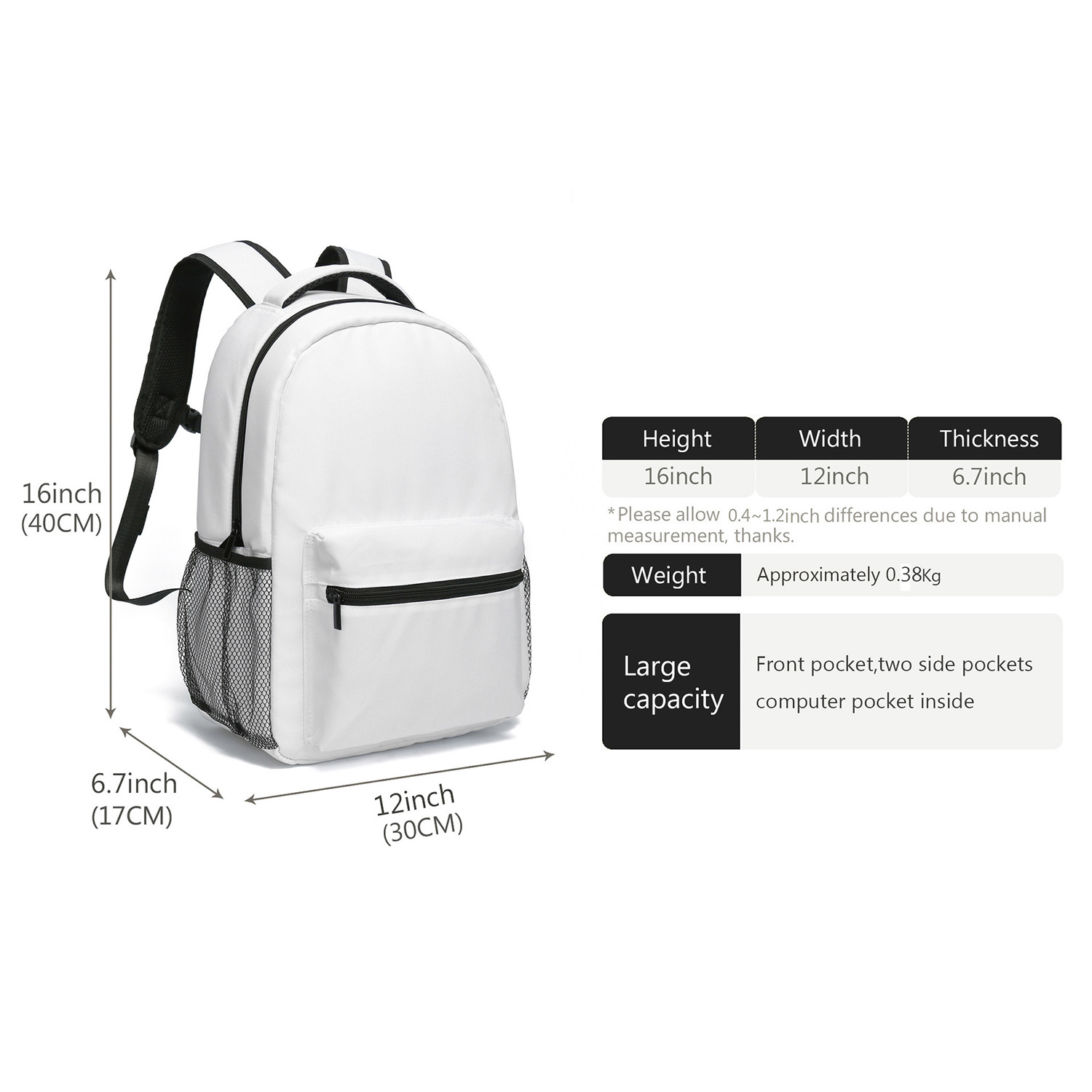 Oxford Cloth Kids Backpack 10