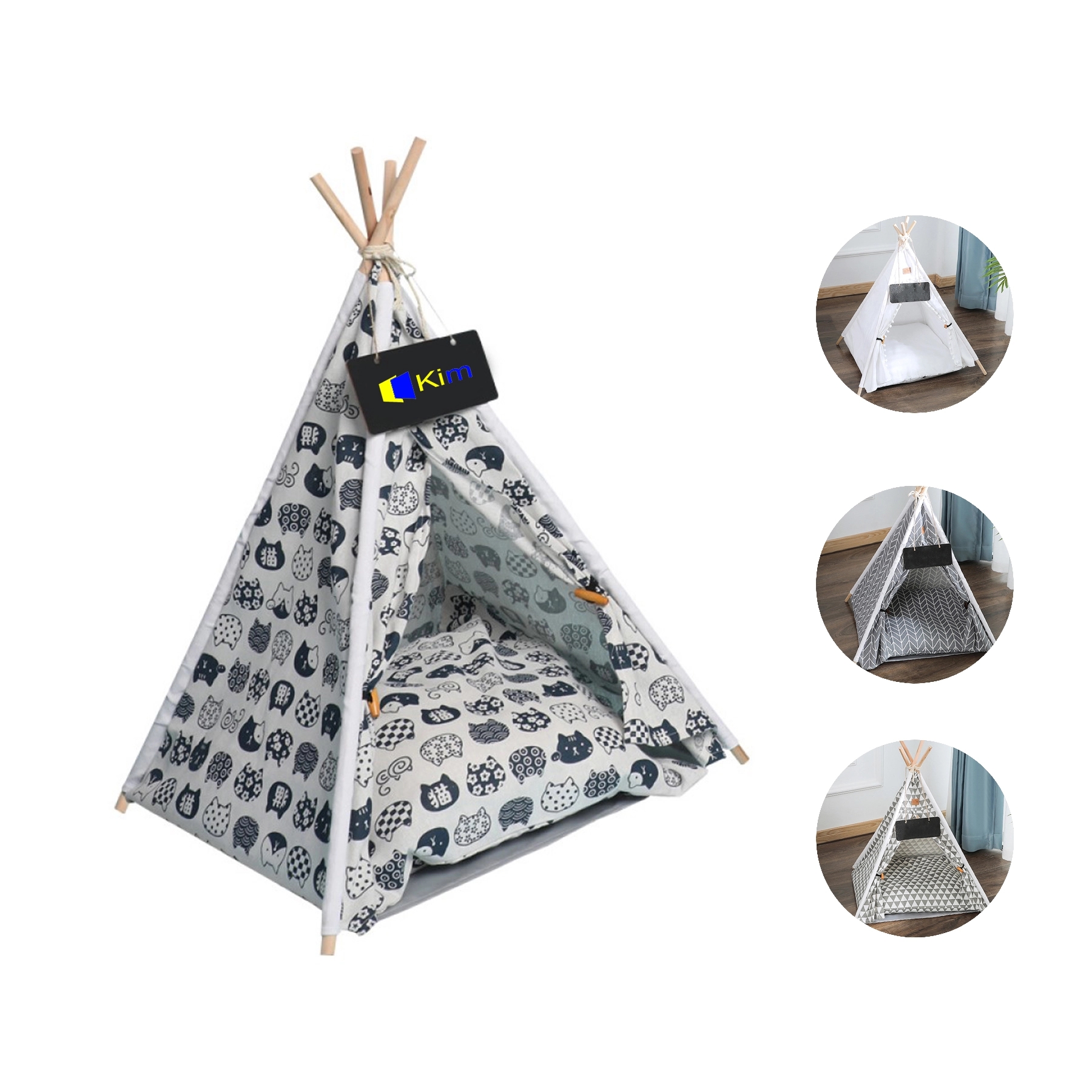 Cat House Bite Proof Dog Mat Pet Tent 2