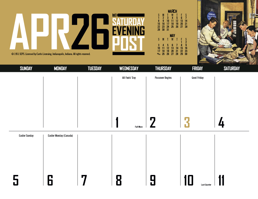 Triumph® Calendars Big Block Memo 7