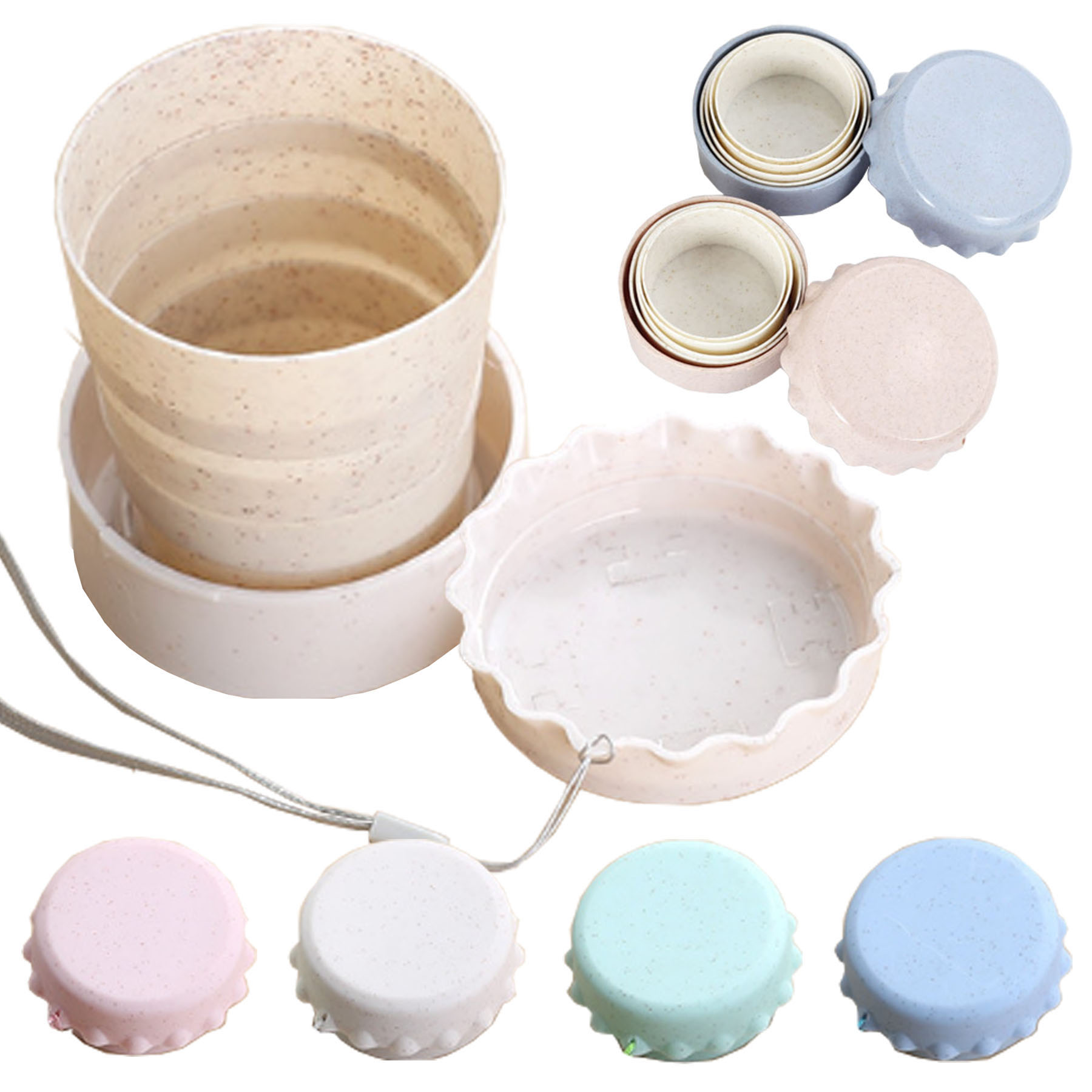 Straw Wheat PlasticFolding Cup 2