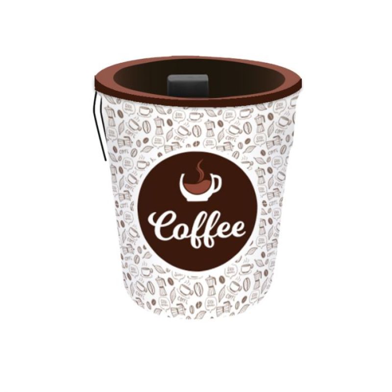 Coffee Pre Printed advertising bin Fab-Can™ - Design 1 1