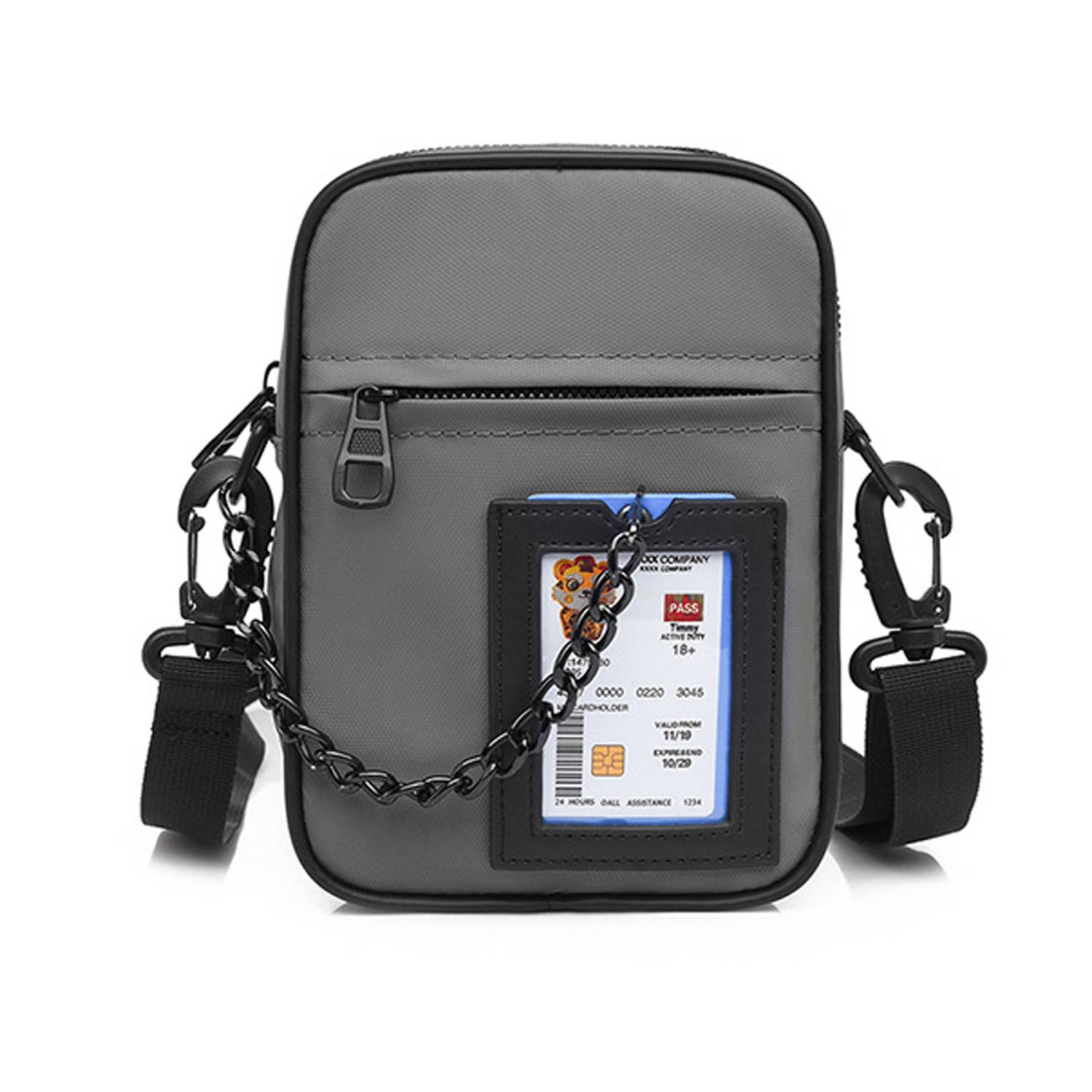 Oxford Crossbody Bag With Chain 4