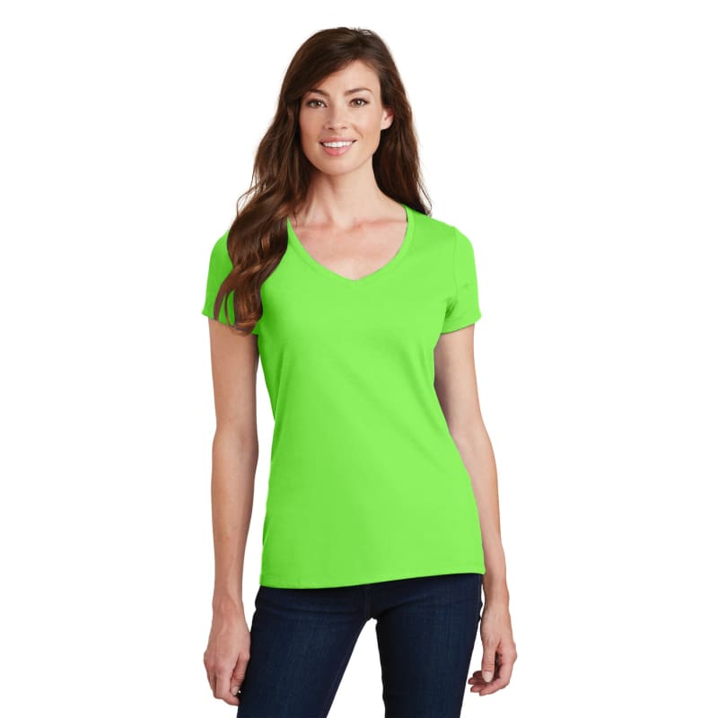 Port & Company Women's Fan Favorite V-Neck Tee. 111