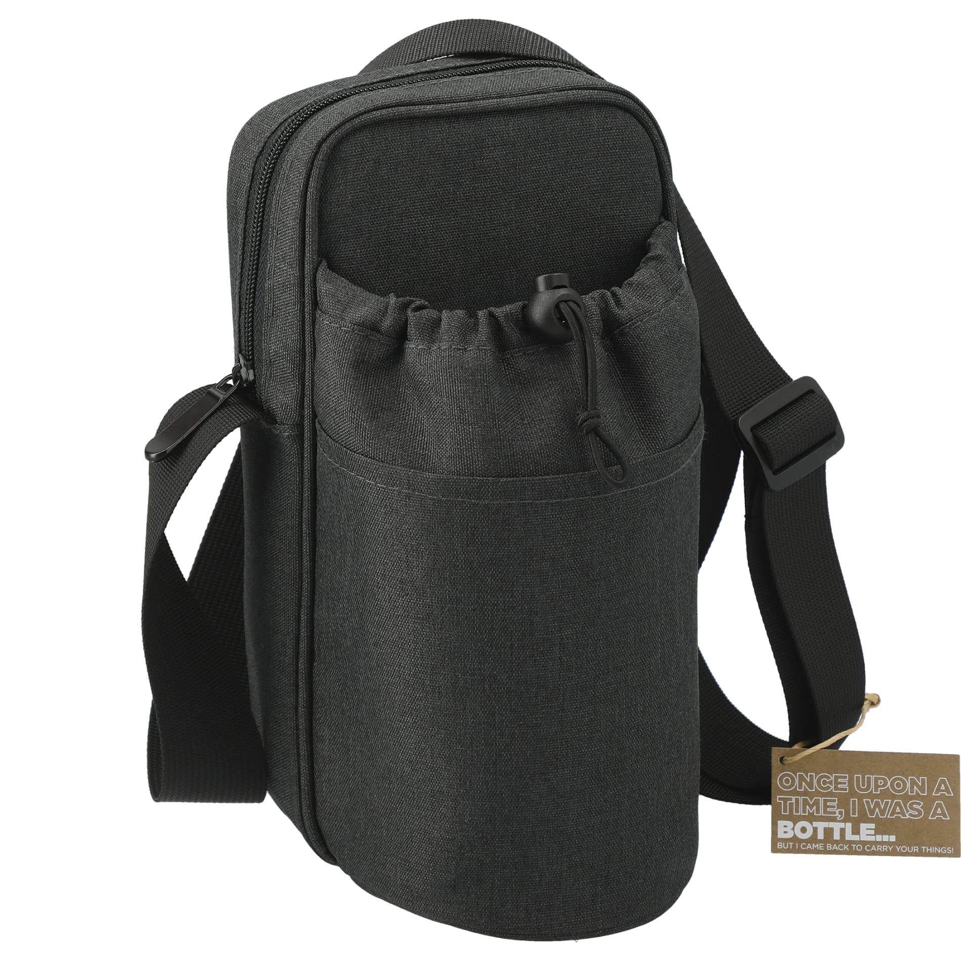 Traver RPET Adjustable Bottle Sling Cooler w/Pouch 24