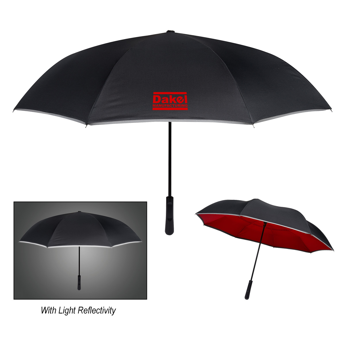 48" Arc Reflective Edge Inversion Umbrella 4