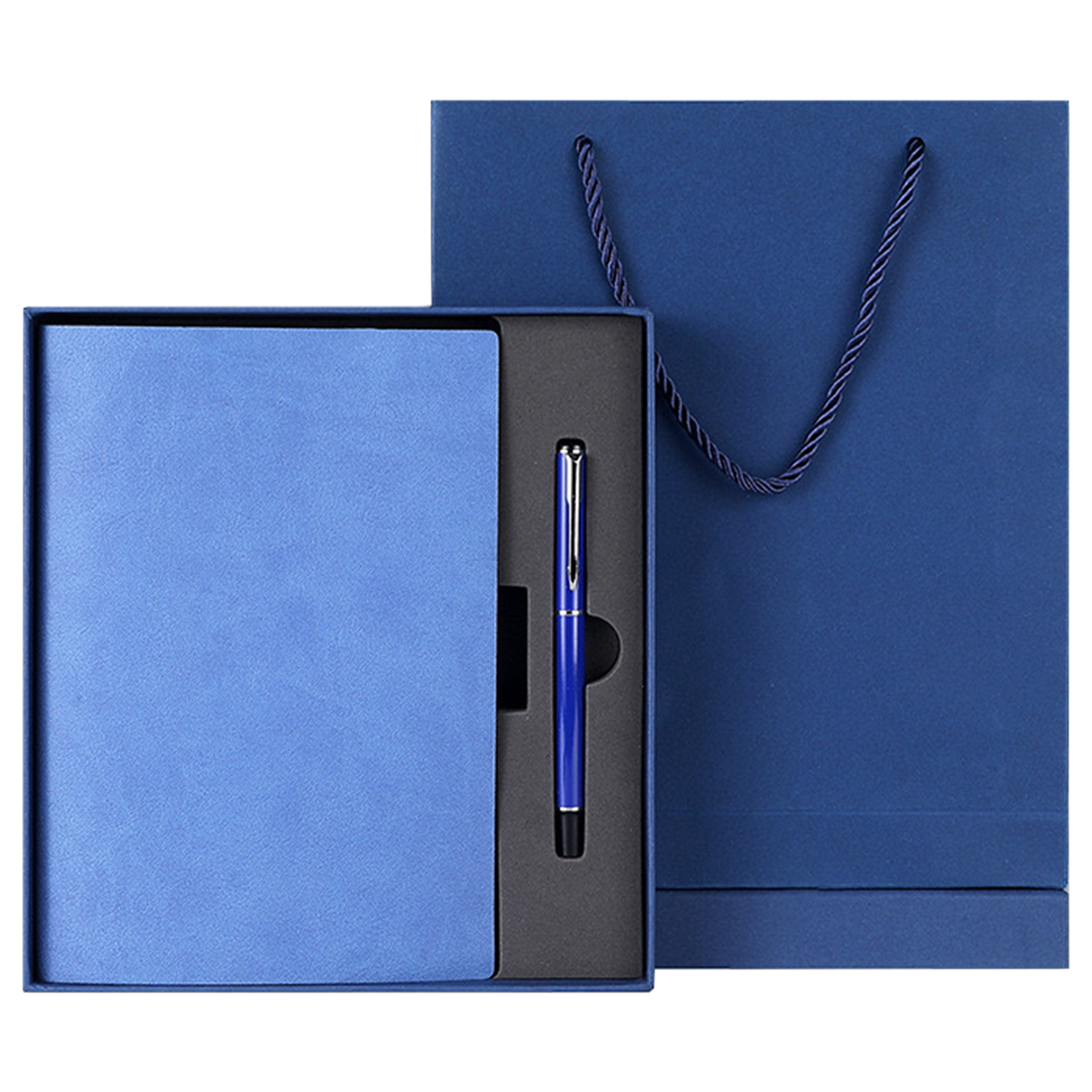 Faux Leather Notebook And Pen Gift Box Set 3