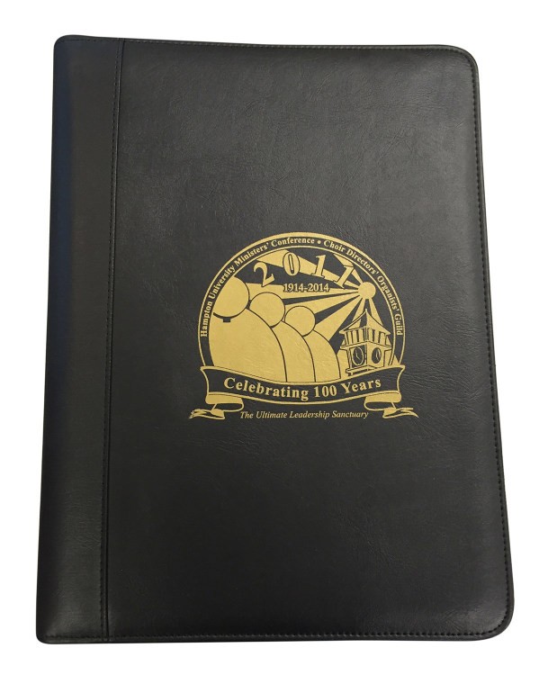 Deluxe Padfolio w/ 1" - 3 Ring Binder and Zipper Closure 1