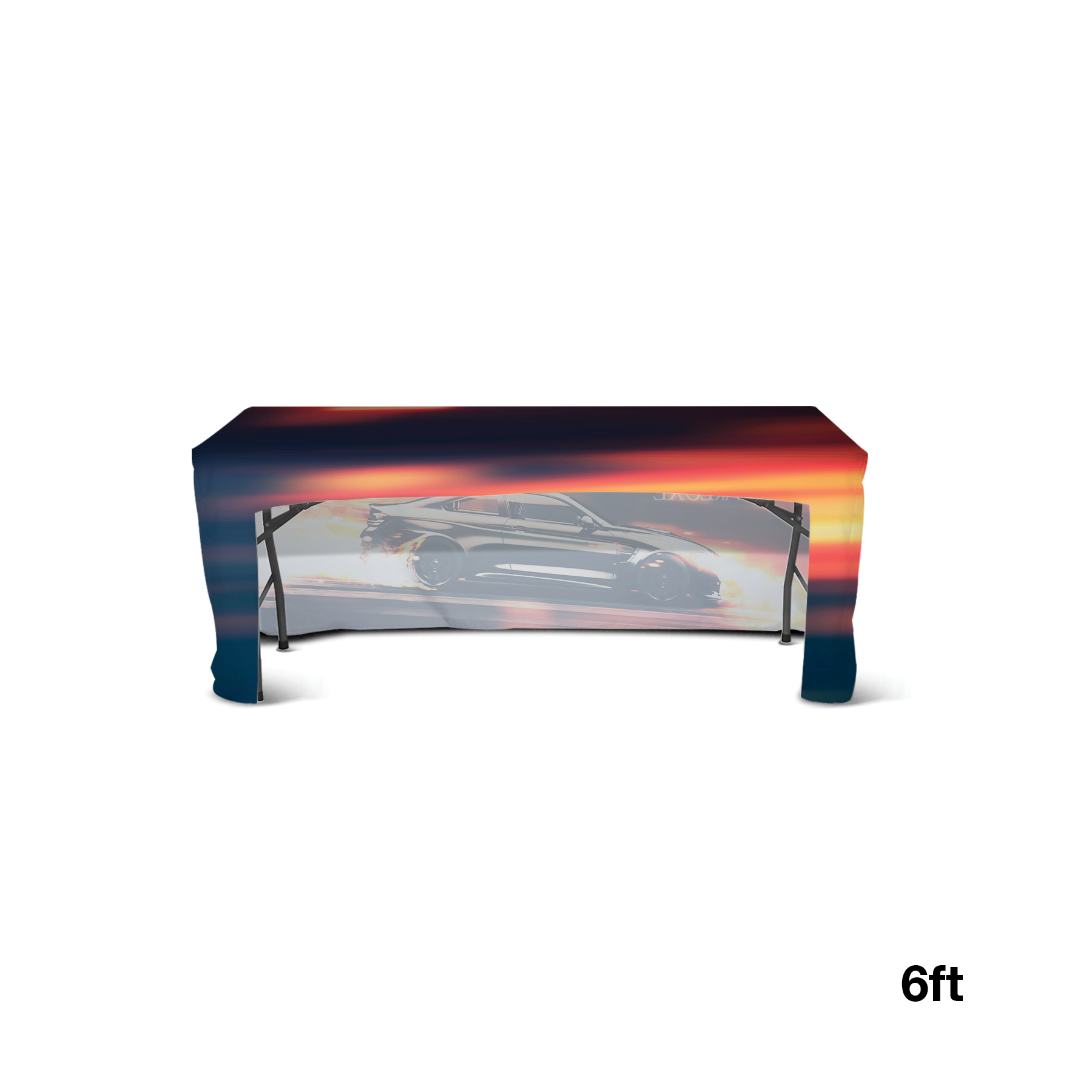 DisplaySplash 6' Fitted Open Back Table Cover 5