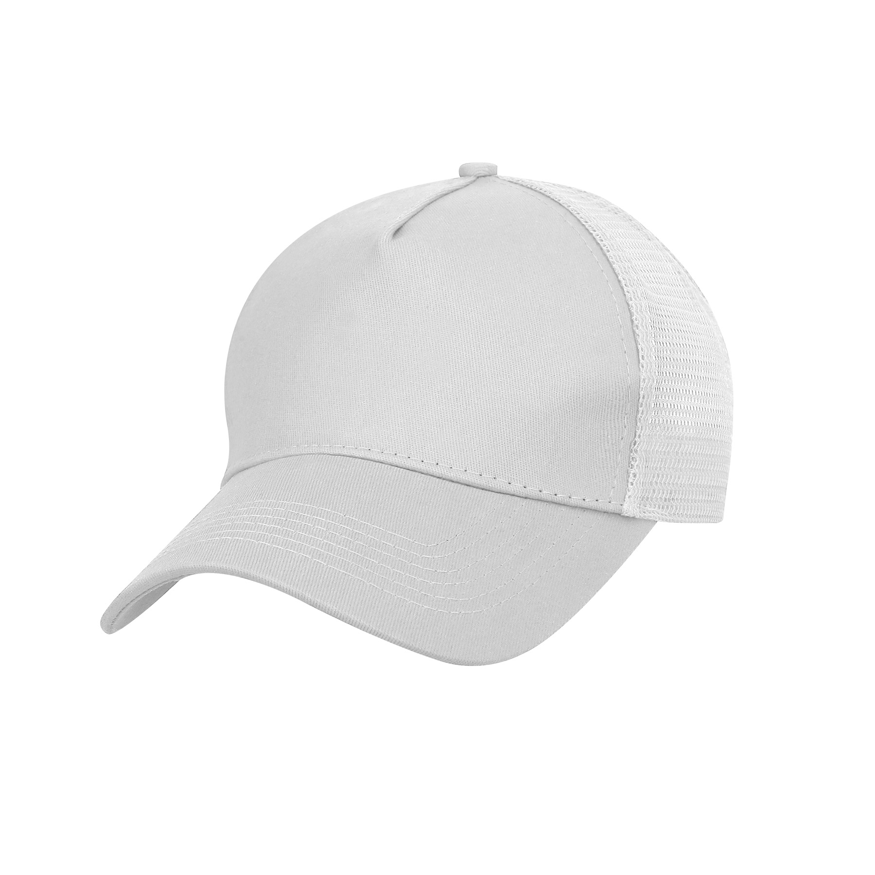 5 Panel Structured Trucker Cap W/Snapback 2