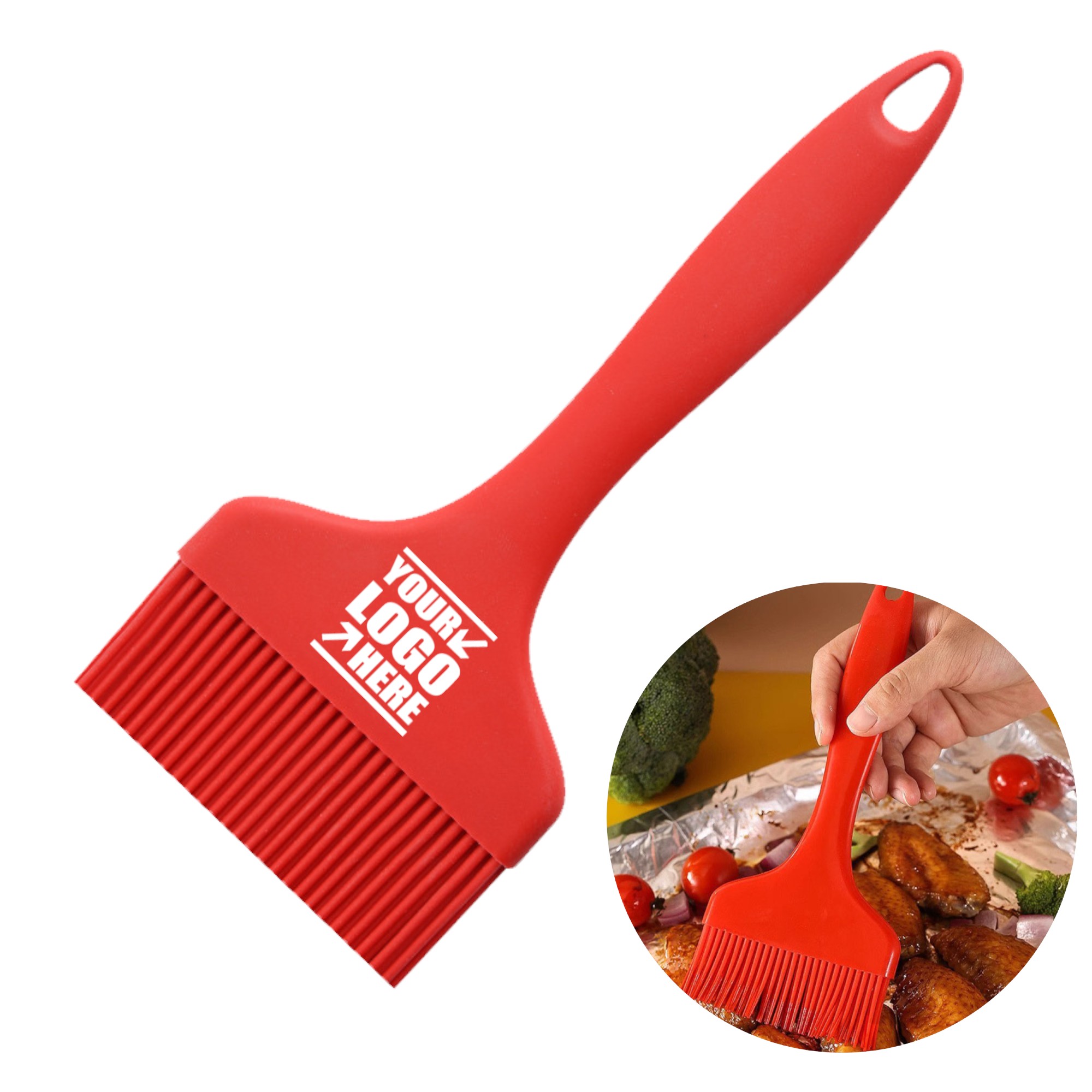 Wide Silicone BBQ Brush 1