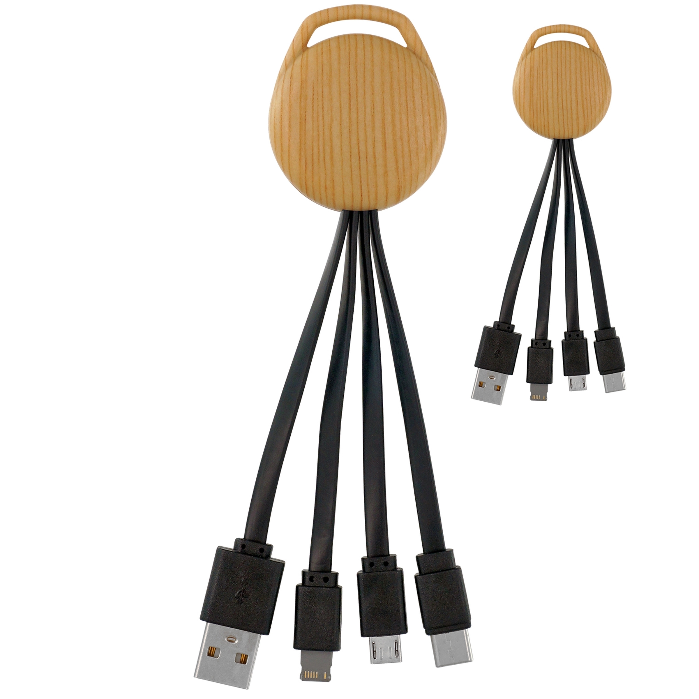 BAMBOO PATTERN VIVID 3-IN-1 CHARGING CABLE 7