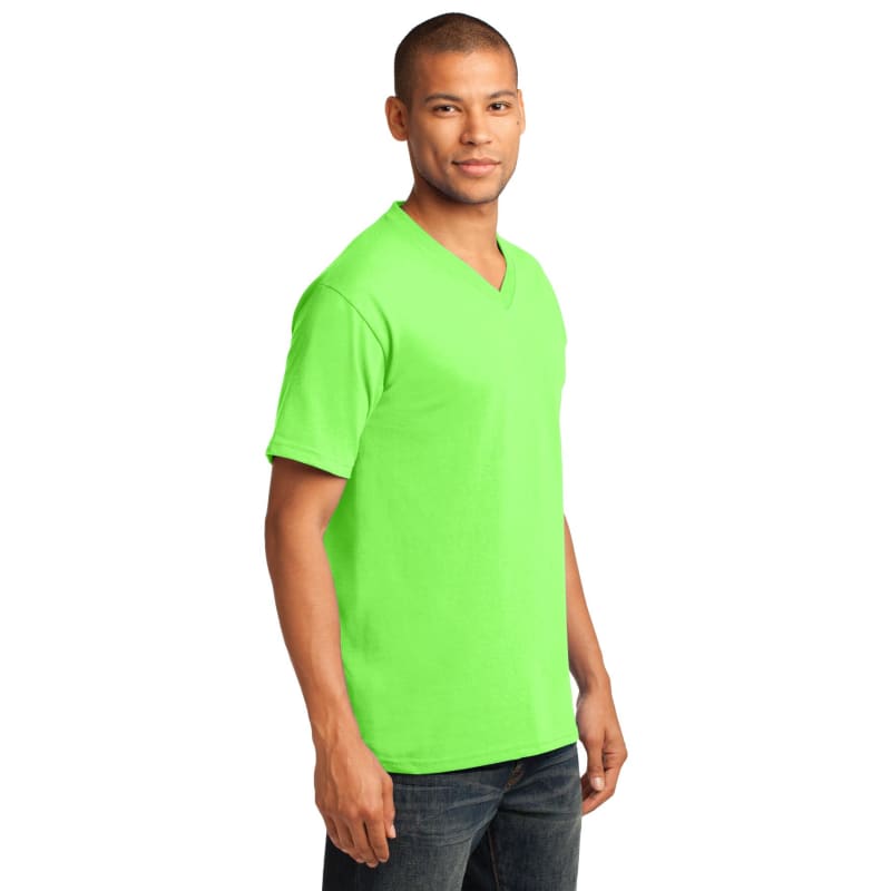 Port & Company Core Cotton V-Neck Tee. 79