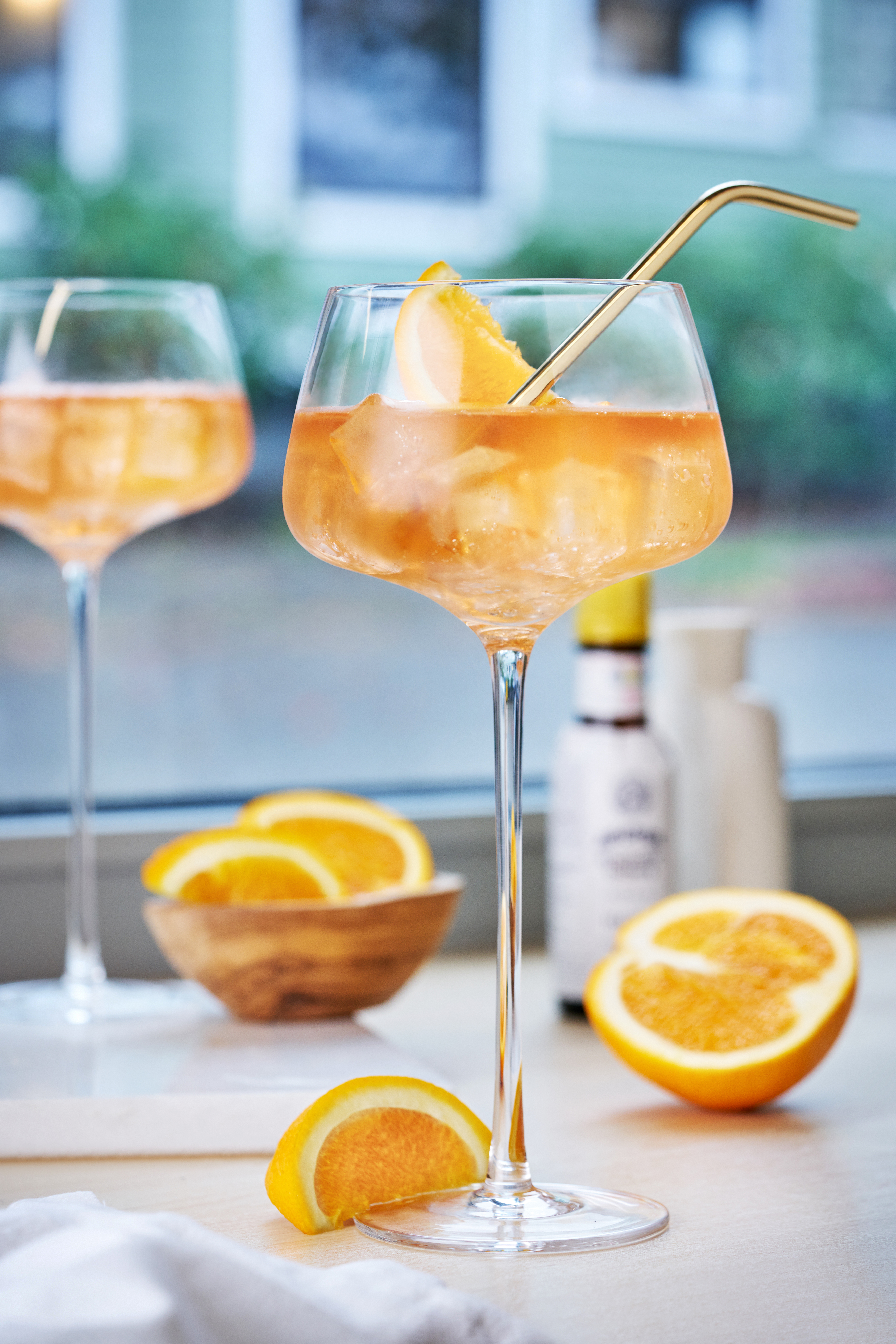 Viski® Angled Crystal Amaro Spritz Glass, set of 2 8