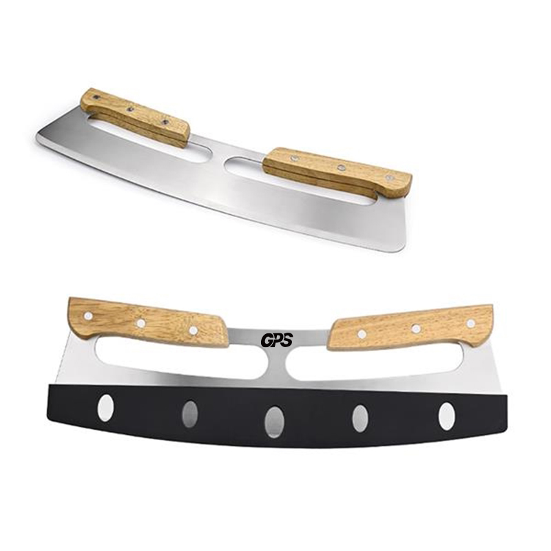 2 Handles Pizza Cutter With Protector Cover 2