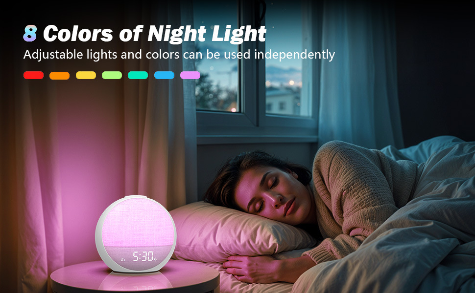 Digital Alarm Clock with Sound Machine 13