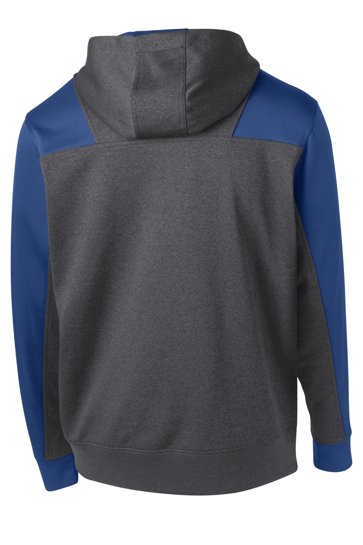 Sport-Tek Tech Fleece Colorblock 1/4-Zip Hooded Sweatshirt. ST249, custom hoodie or sweatshirt with logo imprint 57