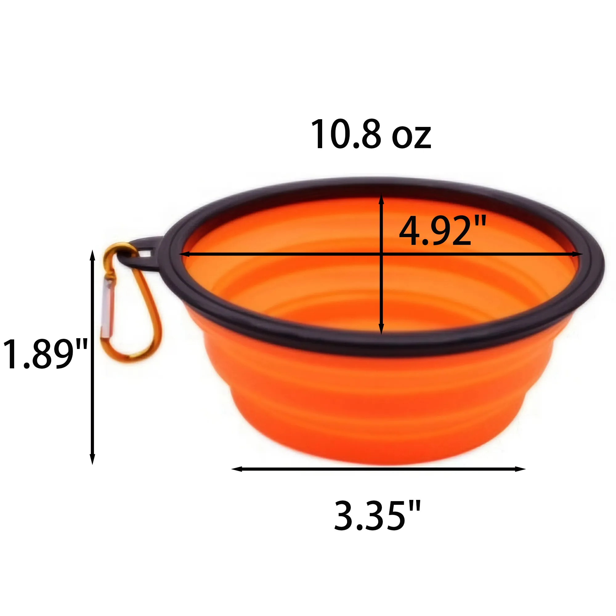 Collapsible Pet Bowl with Carabiner 2