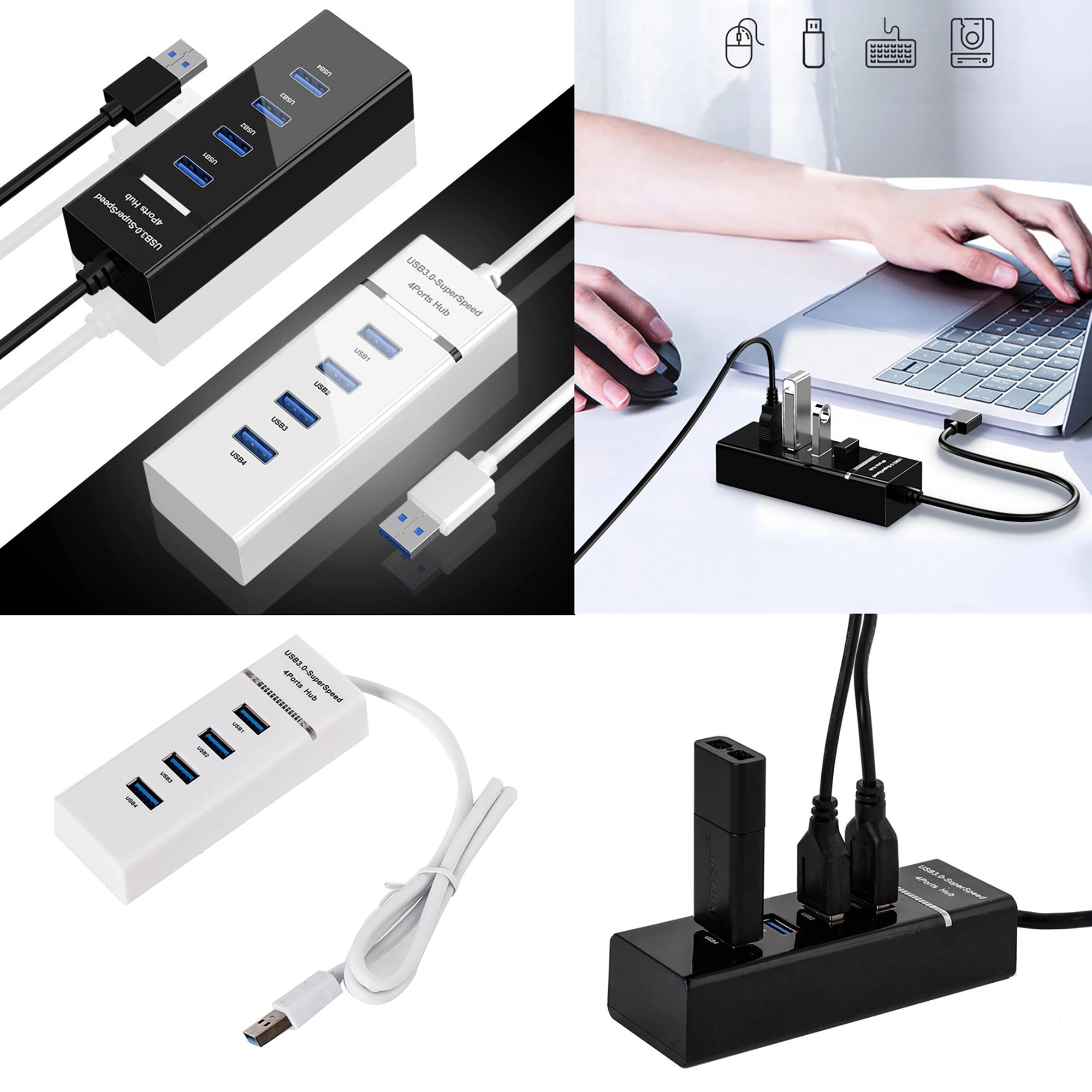 4-Port 3.0 USB Splitter 3